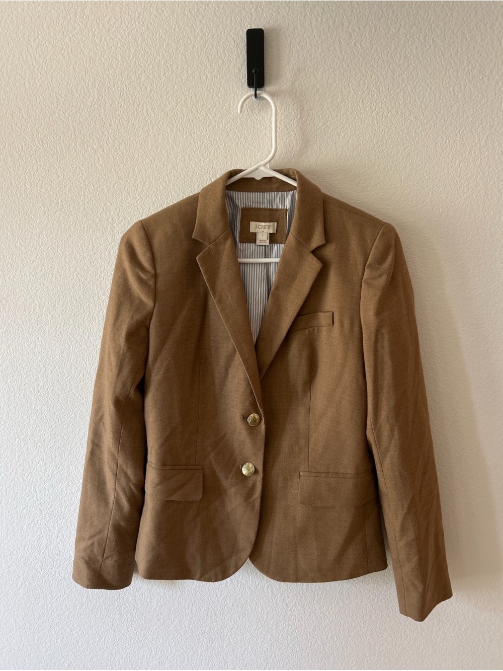J. Crew Women's Camel Brown Two-Button Blazer